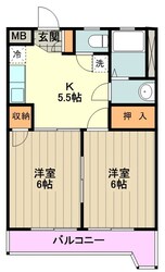 ビューハイツ司の物件間取画像